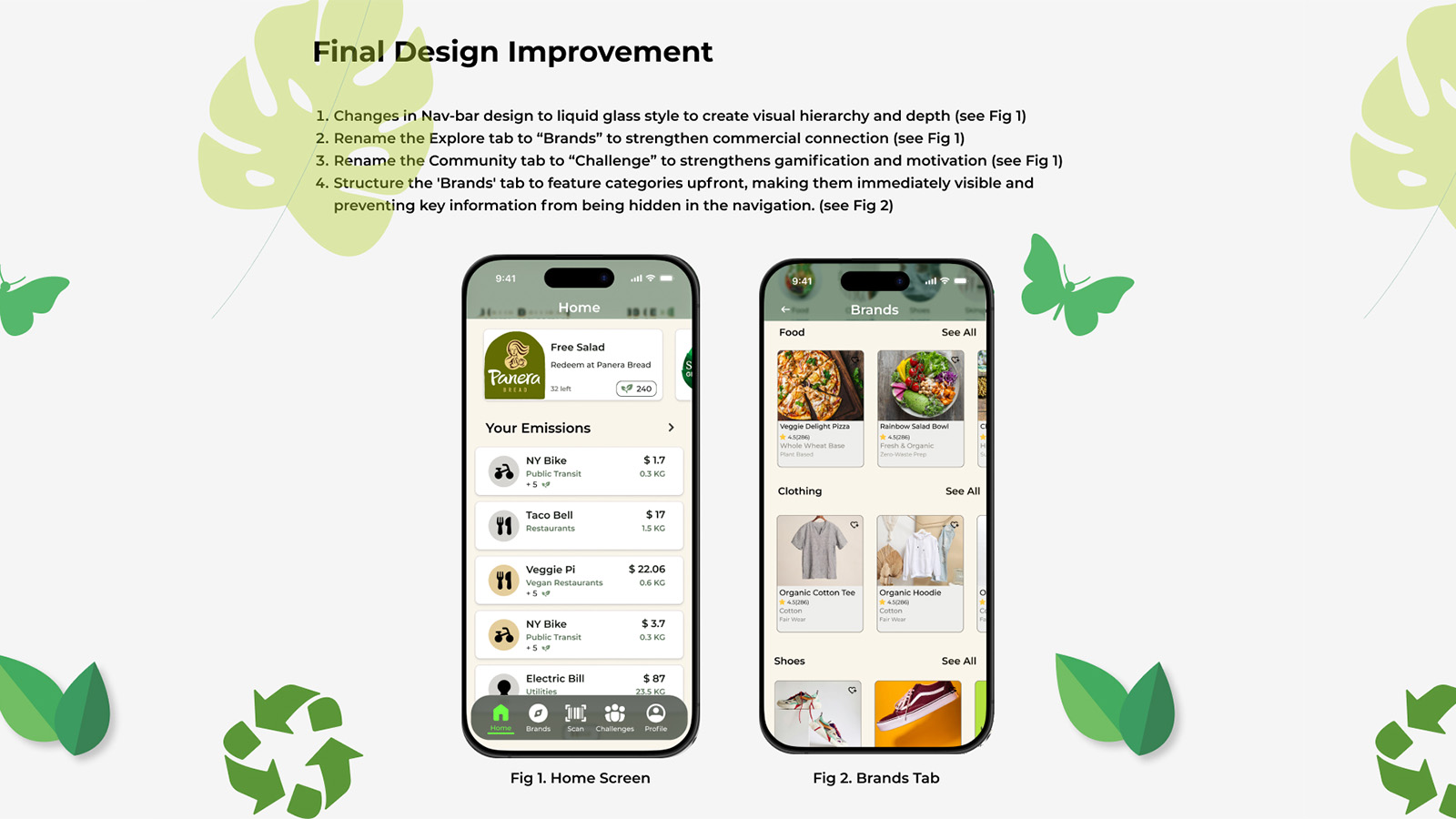 Final Design Improvement 1: Liquid Glass Nav Bar